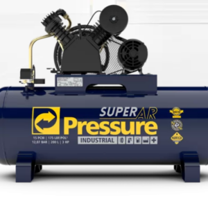 Compressor de Ar Super Ar 15 PCM 200L 3HP 175 PSI Monofásico Bivolt
