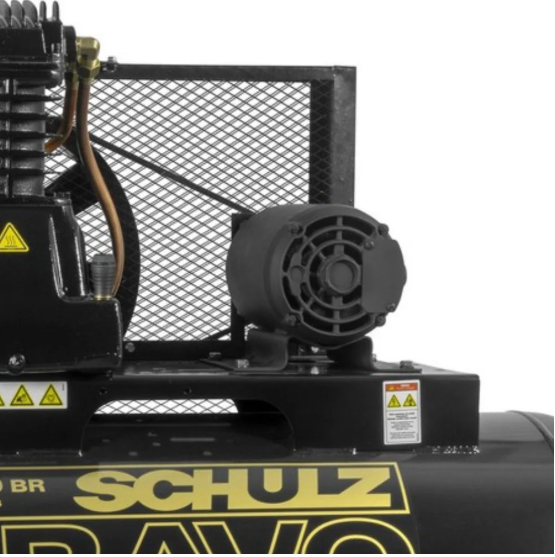 Compressor de Ar Schulz Bravo 25 PCM 200L 5CV 175 PSI Trifásico
