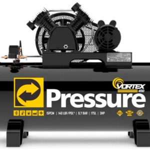 Compressor de Ar Pressure Vortex 15 PCM 175L 3HP 140 PSI Monofásico Bivolt