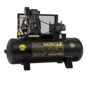 Compressor de Ar Schulz Bravo CSL 30BR 30 PCM 250L 7,5HP 175 PSI Trifásico
