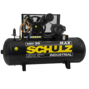 Compressor de Ar Schulz Max Isento 20 PCM 250L 5HP 175 PSI