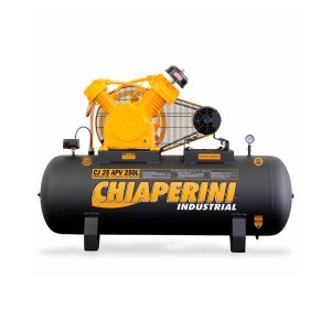 Compressor de Ar 25 Pés 250L 5HP 175 PSI 220/380V – Trifásico Chiaperini APV
