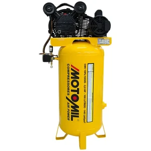 Compressor de Ar 10 PCM 100L Vertical Monofásico 140 PSI Motomil Air Power 2 HP 220V