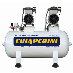 Compressor de Ar Chiaperini BPO MC 20 20 PCM 150L Isento 2HP 120 PSI Monofásico