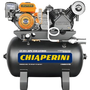 Compressor de Ar Chiaperini CJ 15+ APV 15 PCM 150L 7HP Gasolina 175 PSI