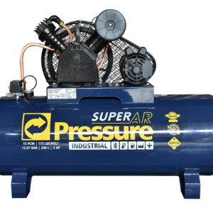 Compressor de Ar Storm Pressure 15 PCM 200L 3HP 175 PSI Monofásico