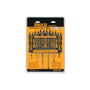 JOGO DE CHAVES DE FENDA, PHILIPS E PRECISAO HKSD1828 INGCO